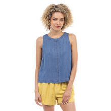 Load image into Gallery viewer, Naked Zebra - Round Neck Zipper Back Tank