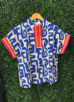 THML Short Sleeve Print Top