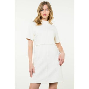 THML - Short Sleeve Textured Dress