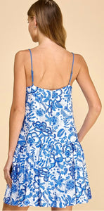 TCEC Blue Floral Dress