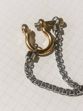 Load image into Gallery viewer, HoopLa Style - Carabiner horse Bit- Charm-Wheat Chain Stainless Necklace