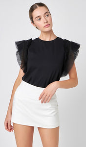 English Factory Tulle Top