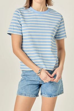 English Factory Blue Stripe T-Shirt
