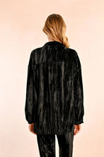 Load image into Gallery viewer, Molly Bracken- Button Down Velvet Top