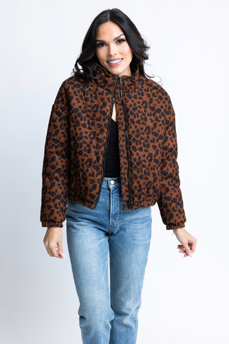 Karlie Leopard Puffer