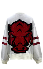 Load image into Gallery viewer, QOS Queen of Sparkles Licensed Arkansas Oversized Mascot Sweater