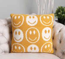 Load image into Gallery viewer, Smiley Pillow Cover (insert not included)