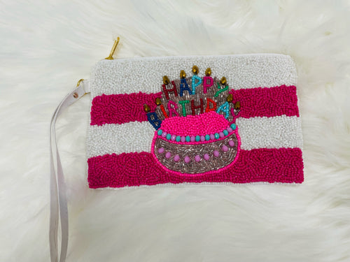 Sequined Birthday Pouch