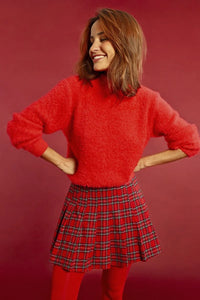 Molly Bracken- Red Knitted Sweater