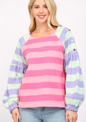 Fate Pink/Mint/Purple Top