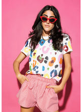 Load image into Gallery viewer, QOS Queen of Sparkles Multi Leopard Tee