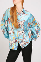 Load image into Gallery viewer, Beulah Style -  Horse Print Blouse