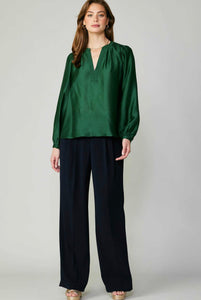 Jewel Green Current Air Blouse