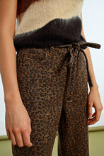 Load image into Gallery viewer, Molly Bracken ~ Ladies Leopard Brown Woven Pants