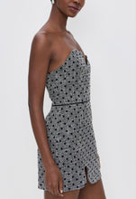 Load image into Gallery viewer, Amanda Uprichard Puzzle Strapless Mini Black-White