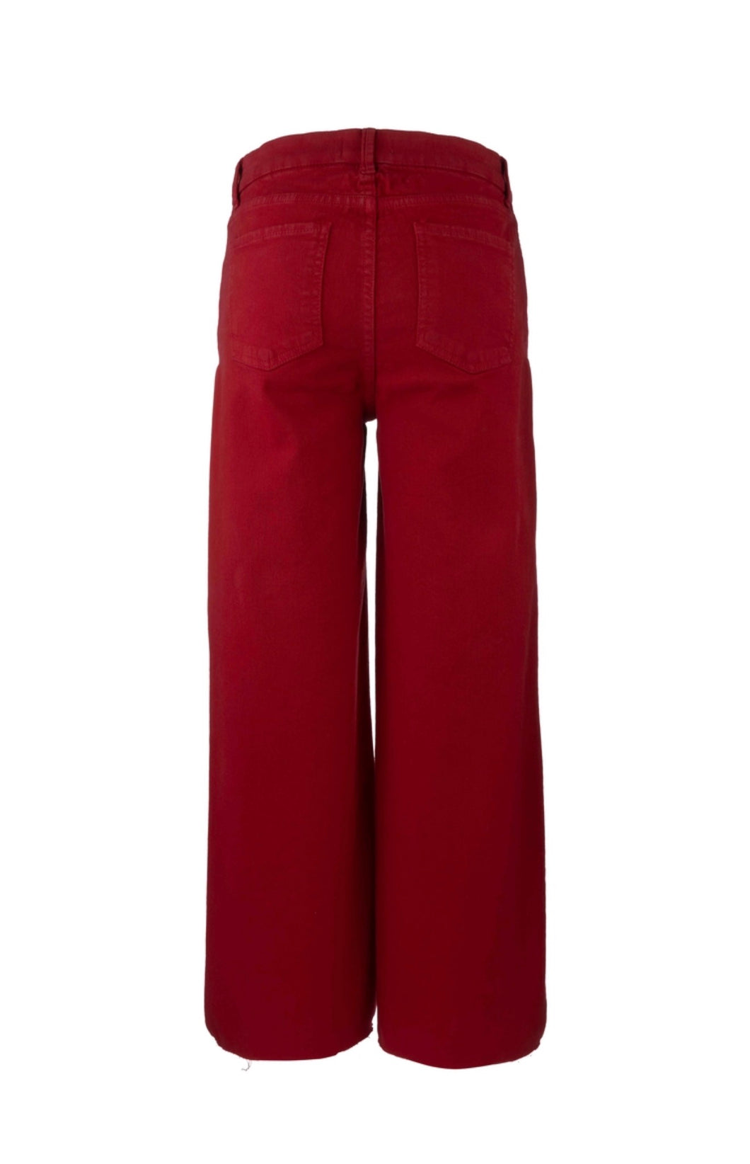 KUT Med High Rise FAB AB Wide Leg with Raw Hem
