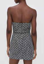Load image into Gallery viewer, Amanda Uprichard Puzzle Strapless Mini Black-White