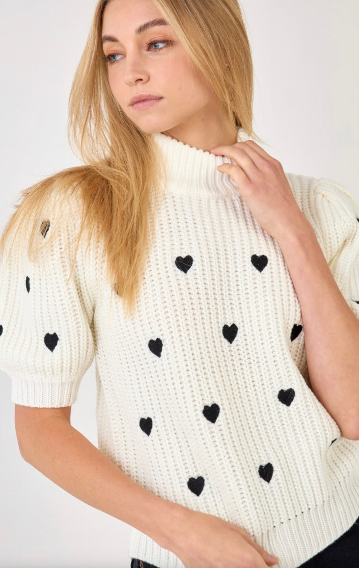 English Factory Heart Sweater