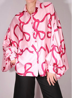 Beulah Style -  Bow Print Blouse