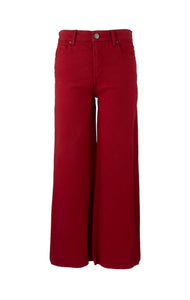 KUT Med High Rise FAB AB Wide Leg with Raw Hem