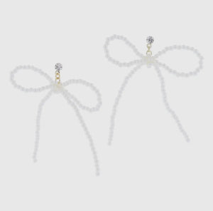 Pearl Bow Earrings