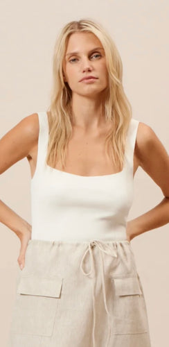 Lucy Paris White Santorini Knit Top