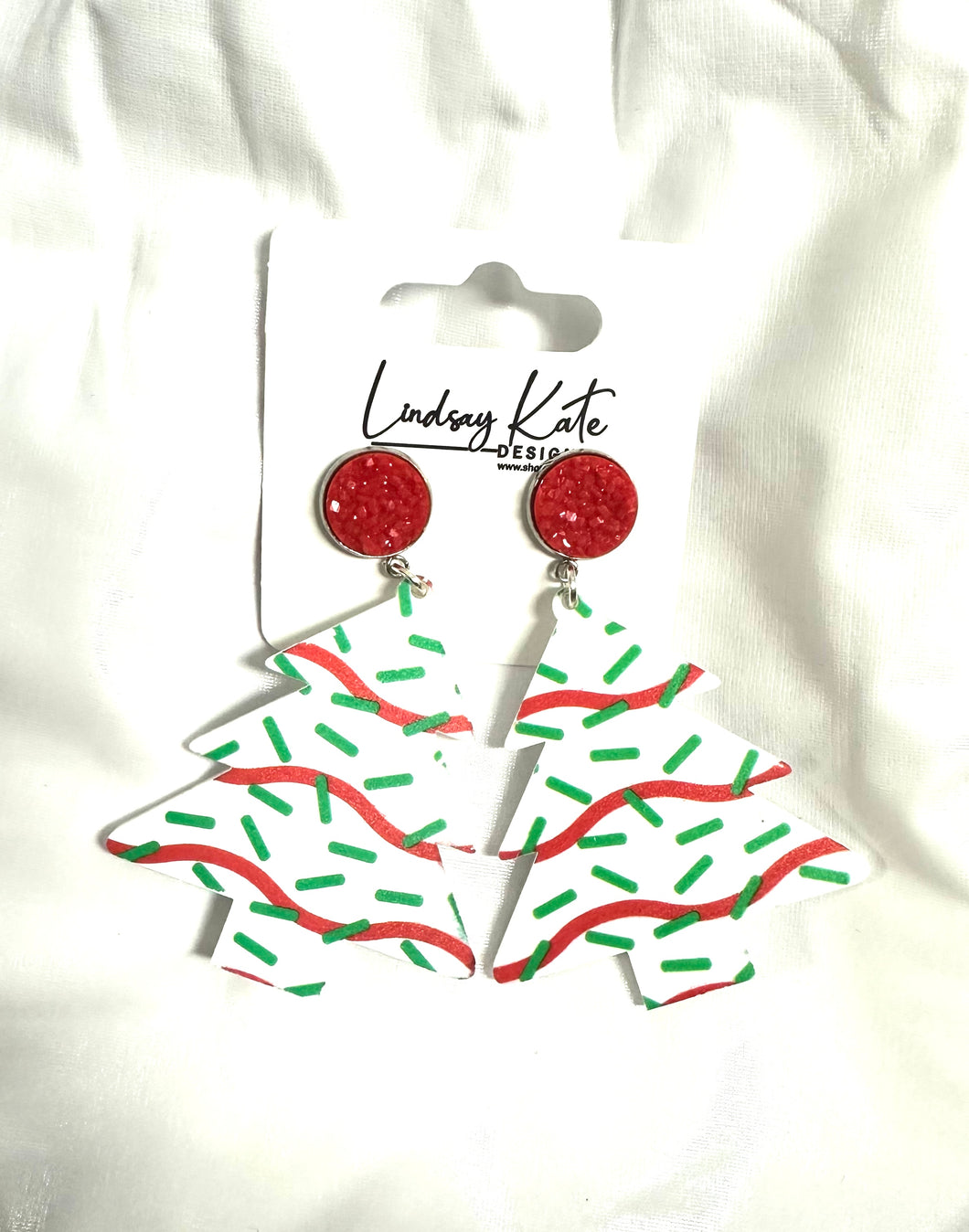 Christmas Cake Earrings