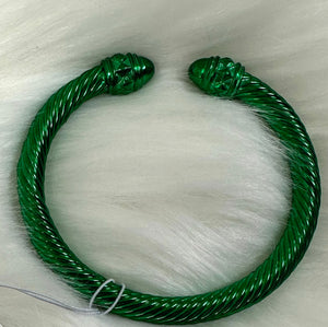 Cable Cuff Bracelet in Fun Colors