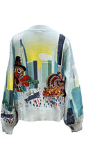 Load image into Gallery viewer, QOS Queen of Sparkles Multi Thanksgiving Parade Cardigan