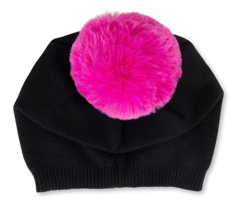 Haute Shore Beanie - Black/Hot Pink