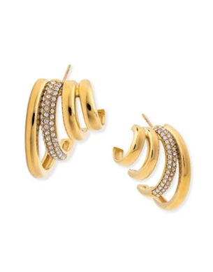 Bracha Luna Hoop Earrings