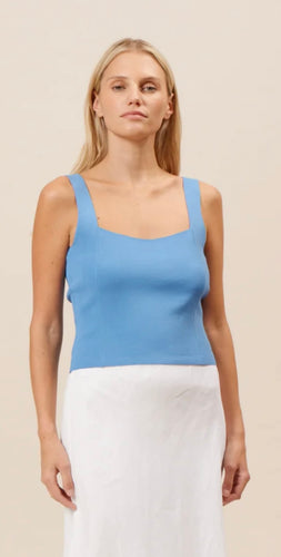 Lucy Paris Blue Santorini Knit Top