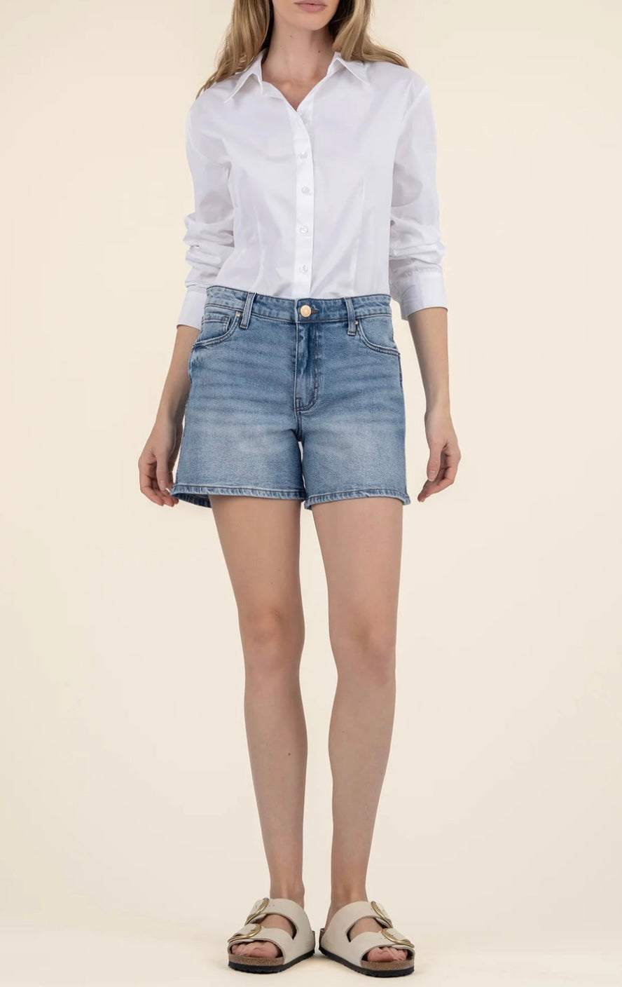 Kut High Rise Long Short in Peaceful