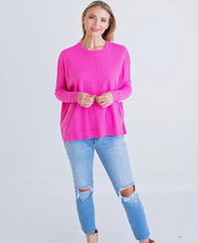 Load image into Gallery viewer, Karlie Hot Pink Sweater