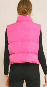 Entro Pink Puffer Vest