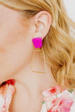 Load image into Gallery viewer, Linny Co Kaelyn Magenta Earring
