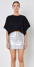 Load image into Gallery viewer, Grey Lab High-Low Cropped Shirt