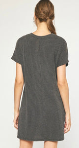 Entro Charcoal Short Dress