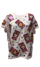 Load image into Gallery viewer, QOS Queen of Sparkles Light Pink Sweetheart Boxes Tee