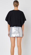 Load image into Gallery viewer, Grey Lab High-Low Cropped Shirt