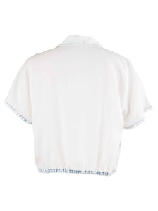 Kut Hosanna- Drop Sholder Top with Front Twist
