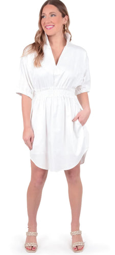 Emily McCarthy White Palmer Dress