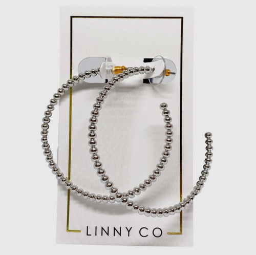 Linny Co Ruby Silver Earring