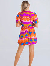 Load image into Gallery viewer, Karlie Button Puff Dress