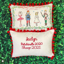 Load image into Gallery viewer, Preorder Watercolored Nutcracker Pillow