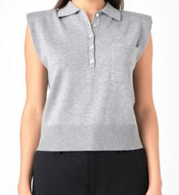Load image into Gallery viewer, Grey Lab Knit Polo
