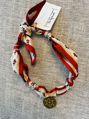 Jennifer Thames Originals Scarf Necklace with Charm