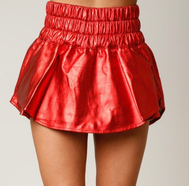 Peach Love Red Skort