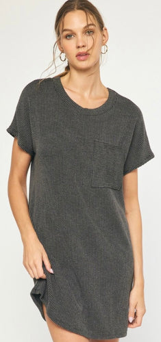 Entro Charcoal Short Dress