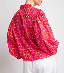 EE:SOME Hot Pink Blouse